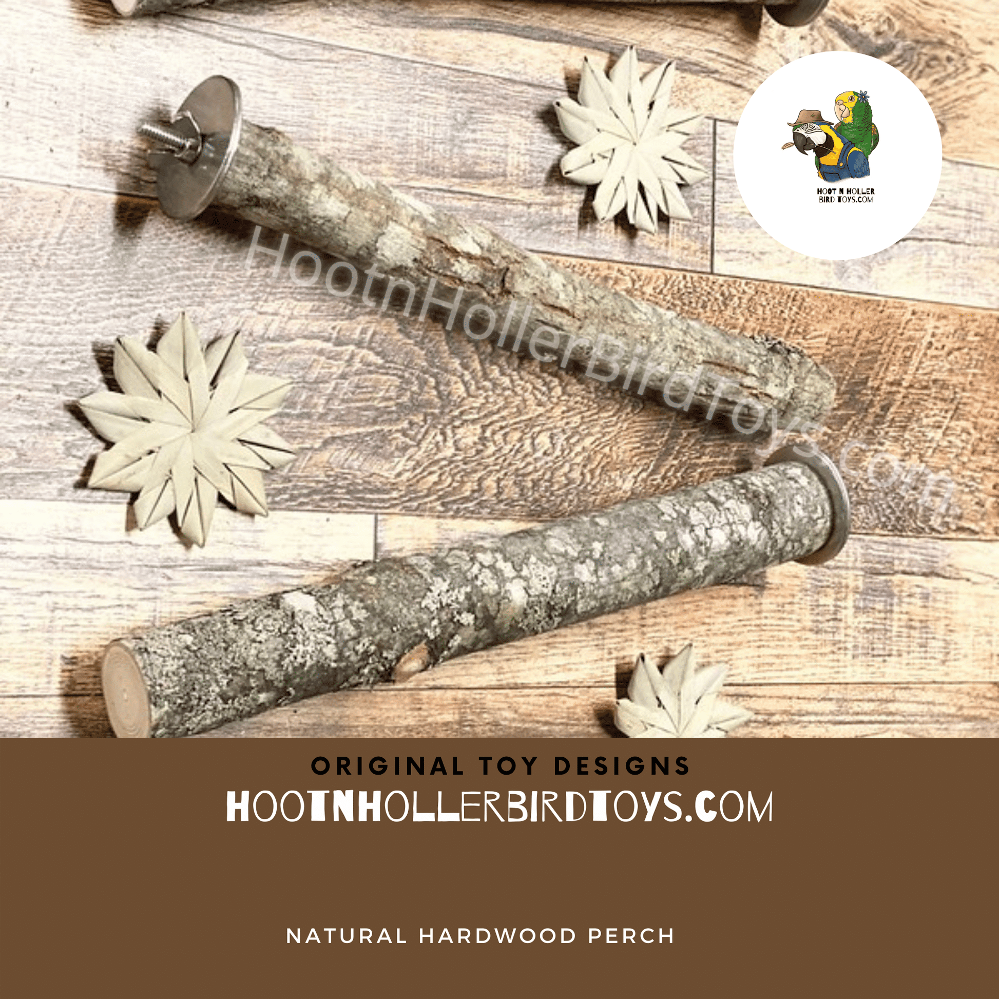 Macaw Natural Perches | Thick Perches for Macaws and Cockatoos