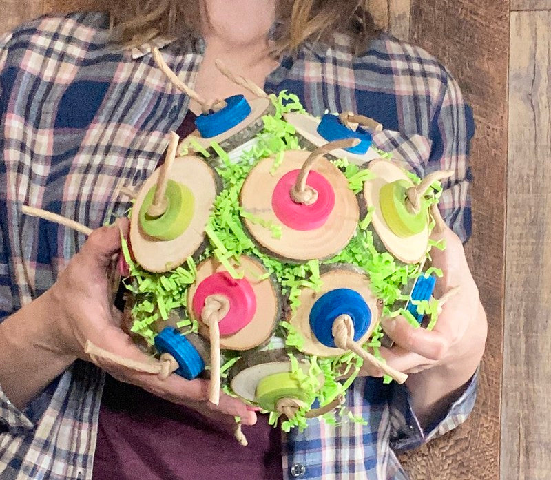 Original Shred-it! Ball | Parrot Foraging Toy | Shreddable Bird Toy