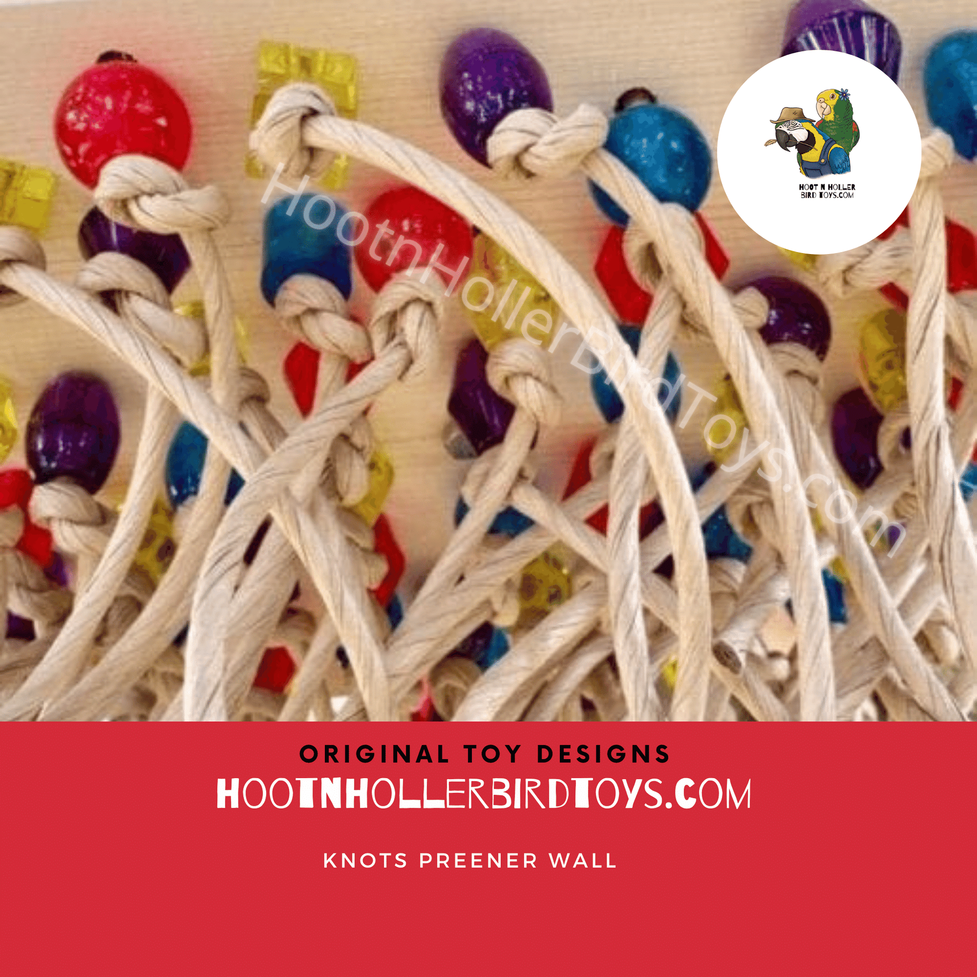 Preening Wall Bird Toy | Great For Pluckers and Overpreeners