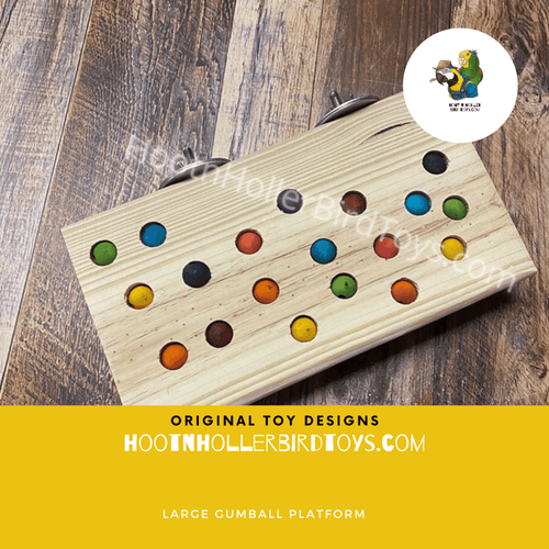Gumball Forager Platform Perch | Perch For Large Parrots
